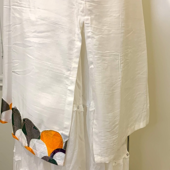 Almirah 3-piece sleeveless kameez/top kameez/dupatta viscose set bright print L - Picture 7 of 13